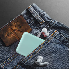 Kintion pocket mirror folded open showing 180-degree hinge for easy grip.
