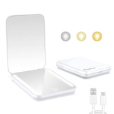 Kintion rechargeable pocket mirror front view for portable daily makeup checks