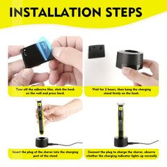 KIONCARE shaver stand custom-fit OneBlade QP2520-2630 for secure storage.