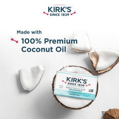 Kirk's Castile bar soap coconut oil ingredient emphasis for sensitive skin
