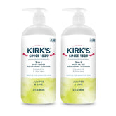 Kirks 3-in-1 head-to-toe cleanser bottle pump: convenient all-in-one cleanser for family daily use.