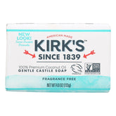 Kirks Original Coco Castile Soap fragrance-free pack of 24 bars for gentle cleansing.