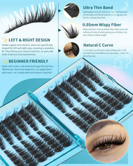 Kiromiro Lash Clusters spiky manga style adds bold, fashion-forward flair.
