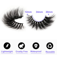 Kiromiro long-strip lashes 7 pairs soft cotton band for easy wear.