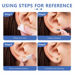 KISEER alcohol pads included signal prep and clean skin prior to piercing.