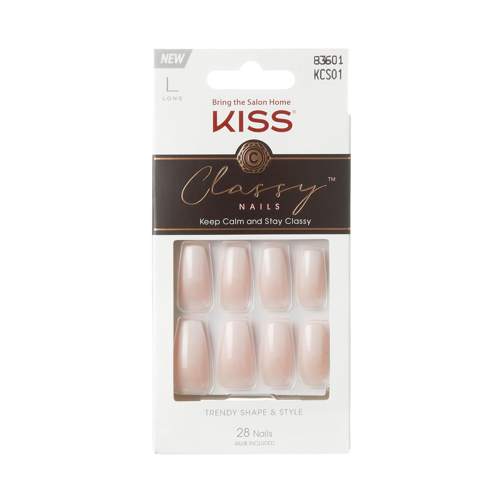 KISS Classy French nails collection ready-to-wear for at-home manicure