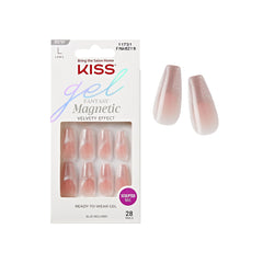 KISS Gel Fantasy magnet cat eye nails with shimmering effect for chic evenings