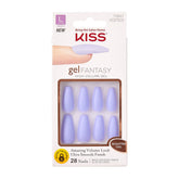 KISS Gel Fantasy Night After nails in purple long coffin shape for up to 7 days