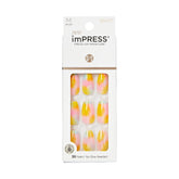 KISS imPRESS No Glue Mani Press-On Nails Candy Syrup set for at-home salon look