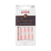 Kit KISS de uñas francesas elegantes para manicura rápida en casa.