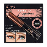 KISS magnetic eyeliner with black brush-tip for precise lining.