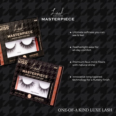 KISS Masterpiece 12mm lashes close view emphasizes natural-looking volume