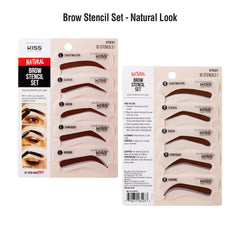 Kiss New York brow stencil kit two pairs, customizable shapes for any occasion.