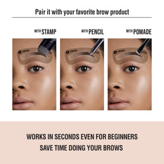 Kiss New York dual-ended brush with spoolie, delivers natural, polished brow finish.