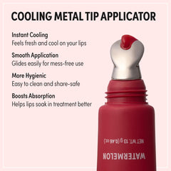 KISS NEW YORK Peptide Lip Treatment tinted swatch reveals subtle color with comfortable wear