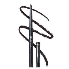 KISS NEW YORK Pro Intense Gel Eyeliner built-in sharpener packaging for portable precision.
