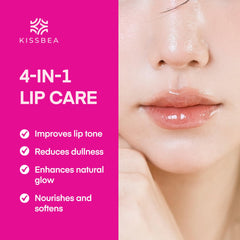 KissBea ingredients: Vitamin C, lemon peel, licorice for tone balance and brightening