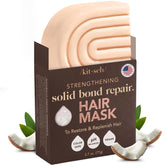 Kitsch Bond Repair Hair Mask packaging with solid bar for zero-waste care.
