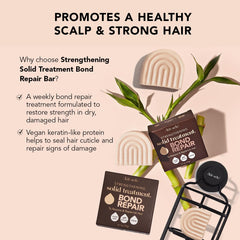 Kitsch Bond Repair Hair Mask with vegan keratin-like proteins for deep repair.