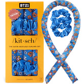 Kitsch BT21 satin heatless curl headband close-up for gentle overnight styling.