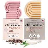 Kitsch Castor Oil Shampoo Bar pour shows quick lather for scalp cleansing and vitality