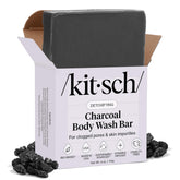Kitsch Charcoal Soap Bar activated charcoal detox to purify pores and balance oil.