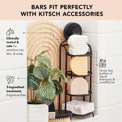 Kitsch five-ingredient formula close-up highlights clean, natural care.