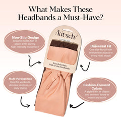 Kitsch hair accessory headband in rosewood adds style while taming flyaways.