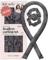 Kitsch silk heatless hair curler box—gift-ready and luxe for effortless styling.