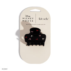 Kitsch Mickey/Minnie hair claw closeup rhinestones enhances glam while keeping hair in place.