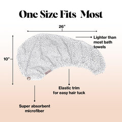 Kitsch microfiber hair towel wrap anti-frizz design for smoother curls.