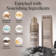 Kitsch rice-protein dry shampoo scalp-nourishing formula for balanced refresh