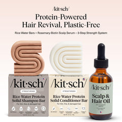Kitsch rice water conditioner bar delivering smooth conditioning for frizz control