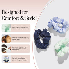 Kitsch scrunchies wide-band ponytail demonstrates stylish volume and secure fit