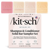 Kitsch shampoo bar rice water close-up showing hair softness and shine