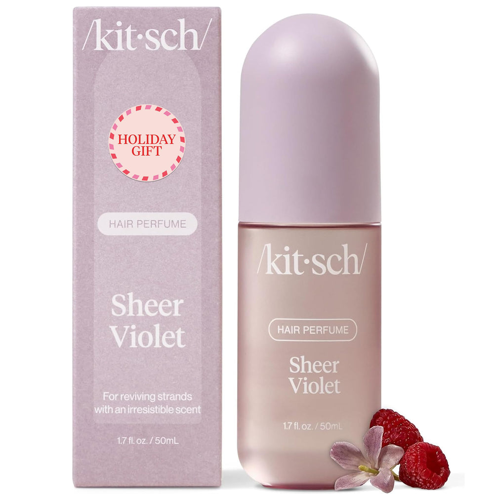 Kitsch Sheer Violet bottle in a compact travel size for on-the-go freshness