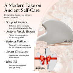 Kitsch gua sha body tool highlighting full-body massage potential.
