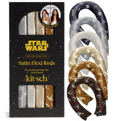 Kitsch Star Wars satin heatless curler set pack shot for easy heatless curls