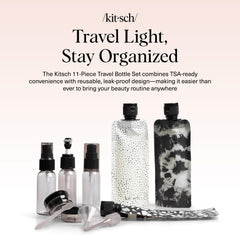 Kitsch 30ml pump bottle ideal for shampoo and conditioner on trips