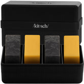 Kitsch travel soap case four compartments keeps bars organized during travel.