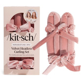 Kitsch velvet heatless rod for soft, overnight curls.