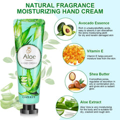KIYTARBOO hand cream ingredients with vitamin E and aloe for nourishing care.