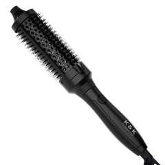 kk curling brush design with ergonomic grip for smooth, easy styling