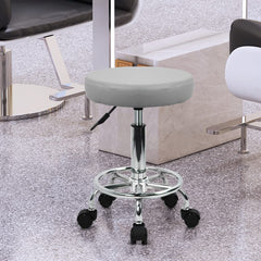KKTONER PU leather round stool seat closeup highlighting cushioned comfort for long sessions