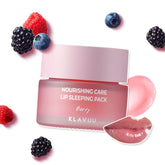 Klavuu Lip Mask Sleeping Pack packaging shows jar for overnight hydration