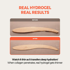 KLAVUU Vegan Collagen Eye Patches hydrogel-closeup highlights smooth texture and cooling feel