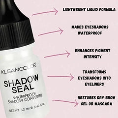 Kleancolor Shadow Seal packaging display highlights dual-use primer and converter.