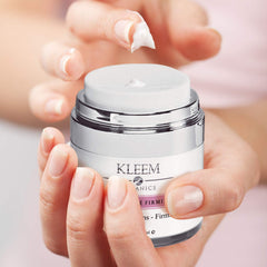 Kleem Organics USA-made label closeup reinforces quality and dermatologist-tested formulation