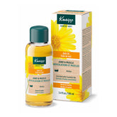 Kneipp Arnica Bath Oil bottle pour hints at post-workout relief and relaxation.