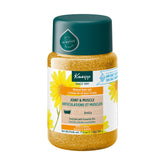 Kneipp Arnica Bath Salt jar cap close-up highlighting value for muscle comfort.